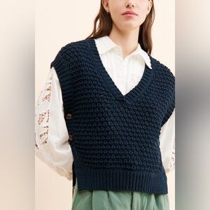 Maeve by Anthropologie Textured Sweater Vest
